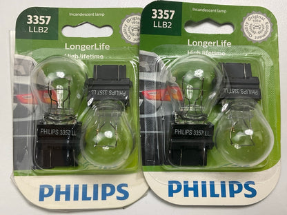 Philips 3357LLB2 LongerLife Side Marker Light Bulb 3357 - 4 PACK