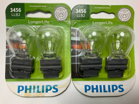 Philips 3456LLB2 Longerlife Turn Signal Lamp Light Bulb - 4 PACK