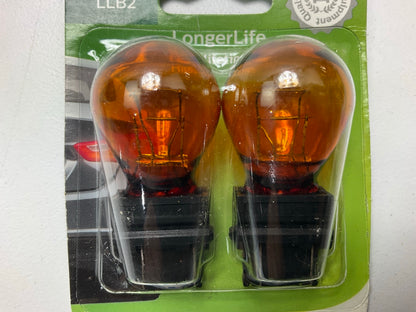 Philips 3457NALLB2 Longerlife Amber Turn Signal Lamp Light Bulb 3457NA - 4 PACK
