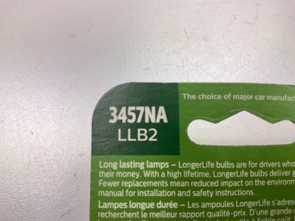 Philips 3457NALLB2 Longerlife Amber Turn Signal Lamp Light Bulb 3457NA - 2 PACK