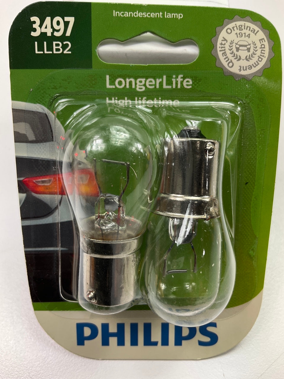 Philips 3497LLB2 LongerLife Turn Signal Lamp Light Bulb 3497 - 2 PACK