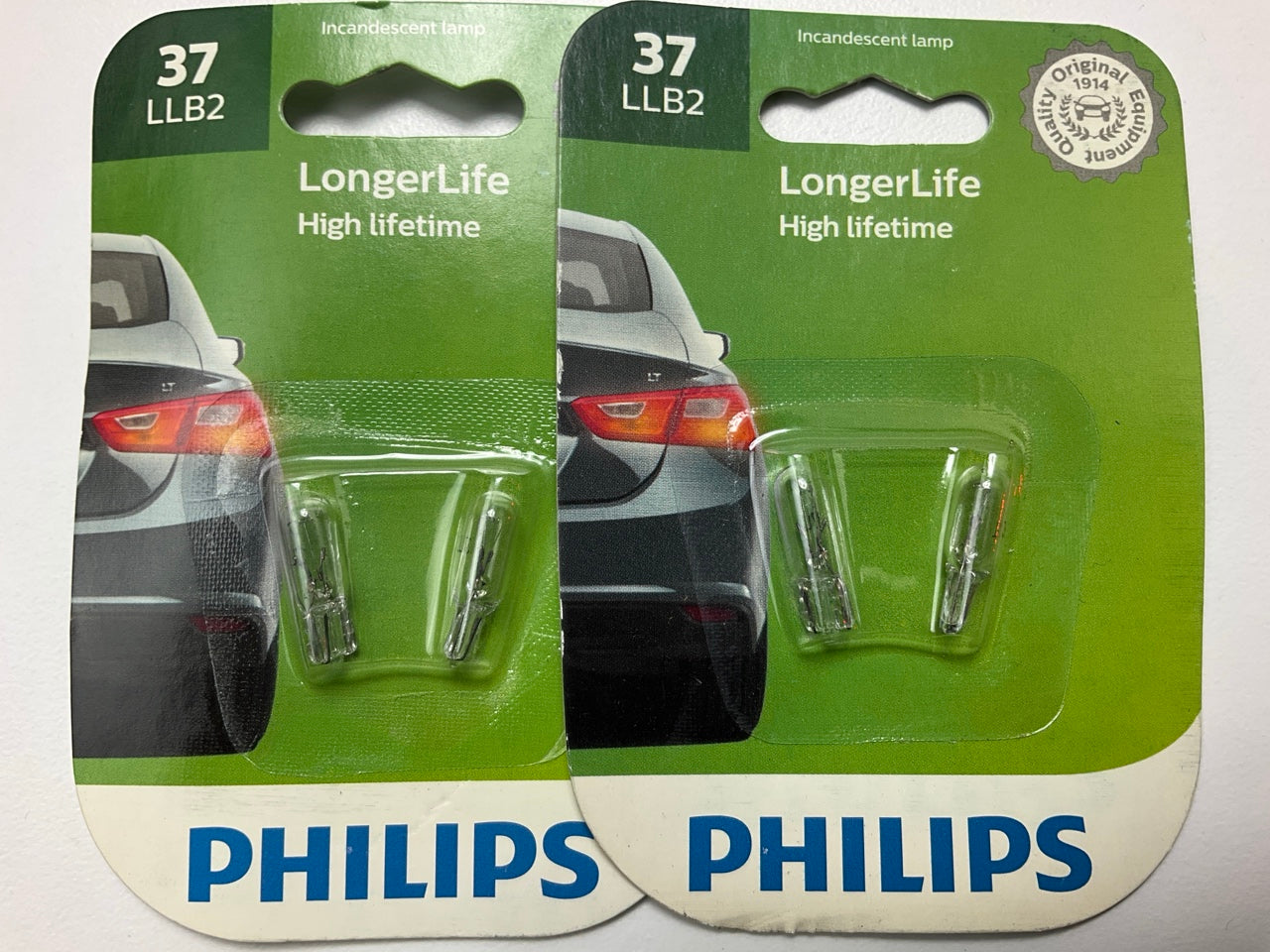 Philips 37LLB2 Longer Life Miniature Instrument Panel Lamp Light Bulb (4 Pack)