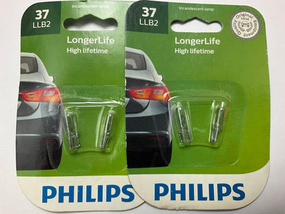 Philips 37LLB2 Longer Life Miniature Instrument Panel Lamp Light Bulb (4 Pack)