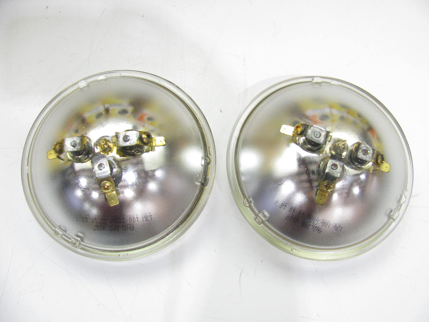 (2) Philips 4007C1 Sealed Beam Lamp Light Bulbs 13V 100W