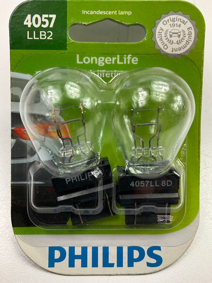 Philips 4057LLB2 Longerlife Tail Lamp Light Bulb 4057 - 2 PACK