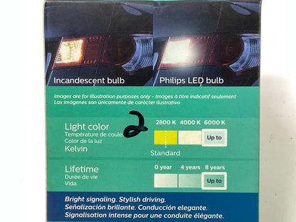 Philips 4057WLED Ultinon LED White Back Up Lamp Light Bulb 4057 - 2 PACK