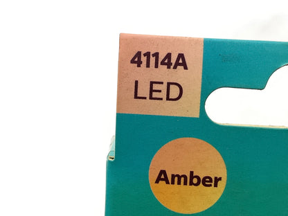 Philips 4114ALED Ultinon LED AMBER Daytime Running Lamp Light Bulb 4114 - 2 PACK