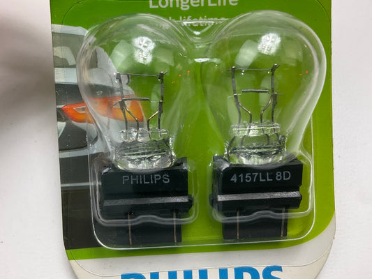 Philips 4157LLB2 Longerlife Turn Signal Lamp Light Bulb 4157 - 4 PACK