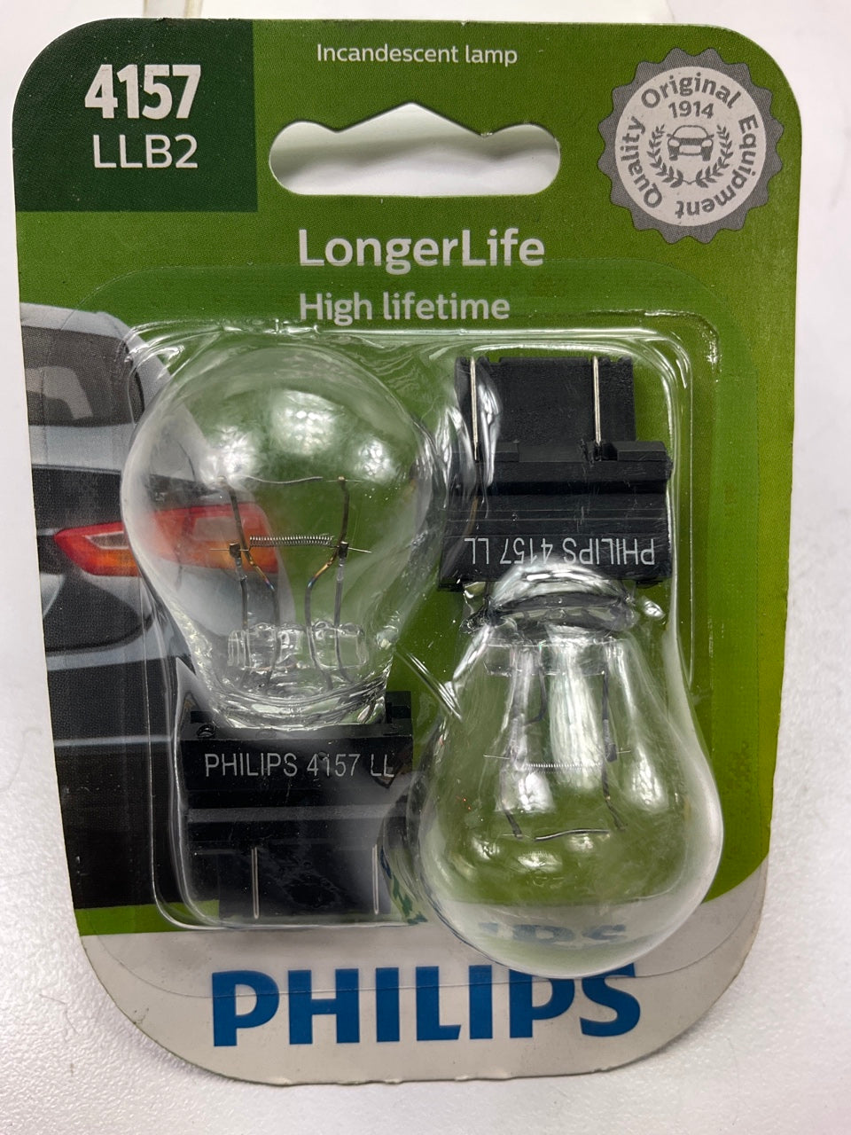 Philips 4157LLB2 Longerlife Turn Signal Lamp Light Bulb 4157 - 2 PACK
