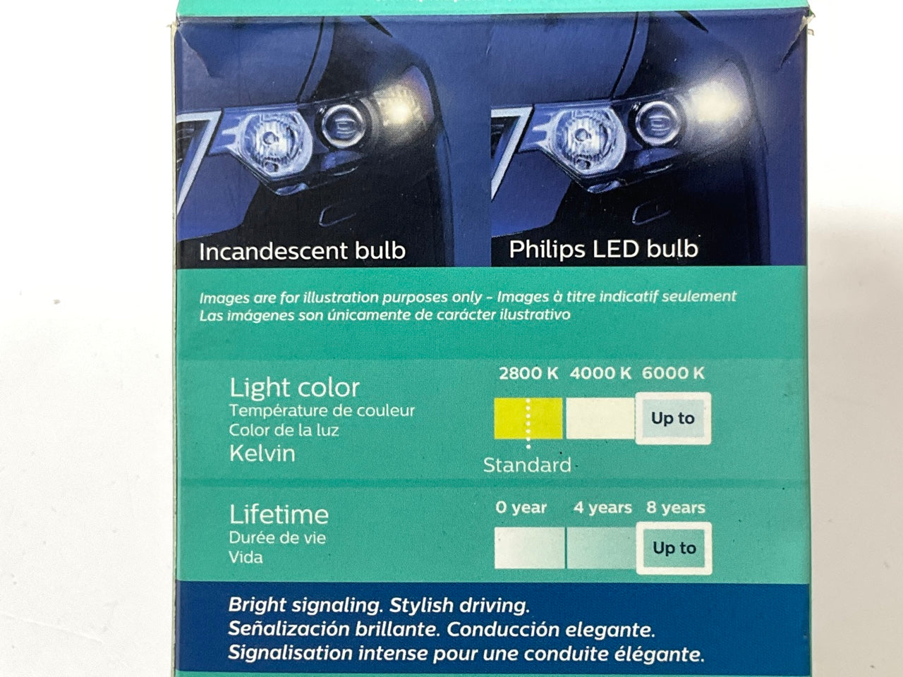 Philips 4157WLED Ultinon LED White Parking Lamp Light Bulb 4157 - 2 PACK