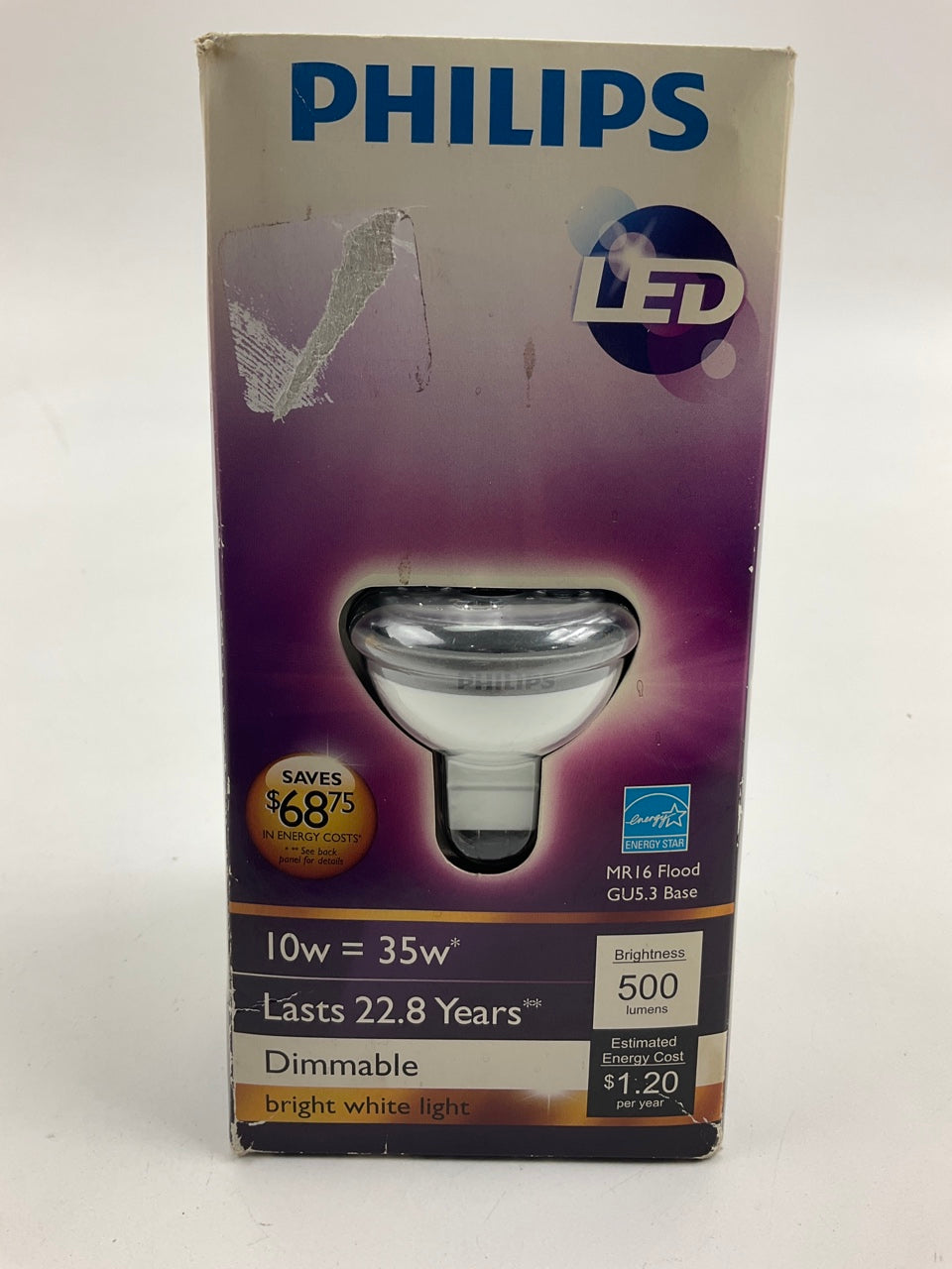 Philips 423780 Dimmable LED Flood Light Bulb MR16 10W