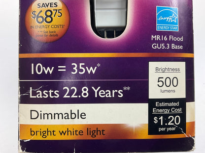 Philips 423780 Dimmable LED Flood Light Bulb MR16 10W