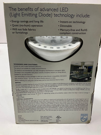 Philips 432930 Dimmable LED Light Medium Base Flood Light Bulb PAR30L 11W