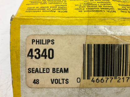 Phillips 4340 Sealed Beam Lamp Light Bulb, 48 Volt