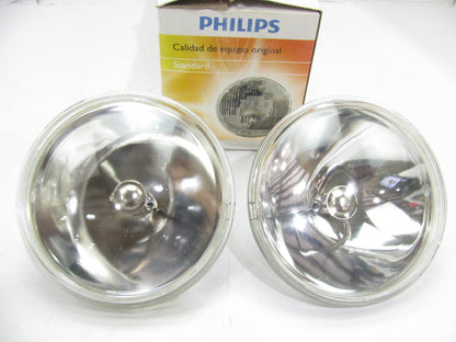 (2) Philips 4436C1 Sealed Beam Lamp Light Bulbs 35W 12.8V