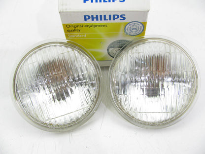 (2) Philips 4502C1 Sealed Beam Lamp Light Bulbs 28V 50W