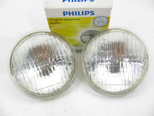 (2) Philips 4502C1 Sealed Beam Lamp Light Bulbs 28V 50W