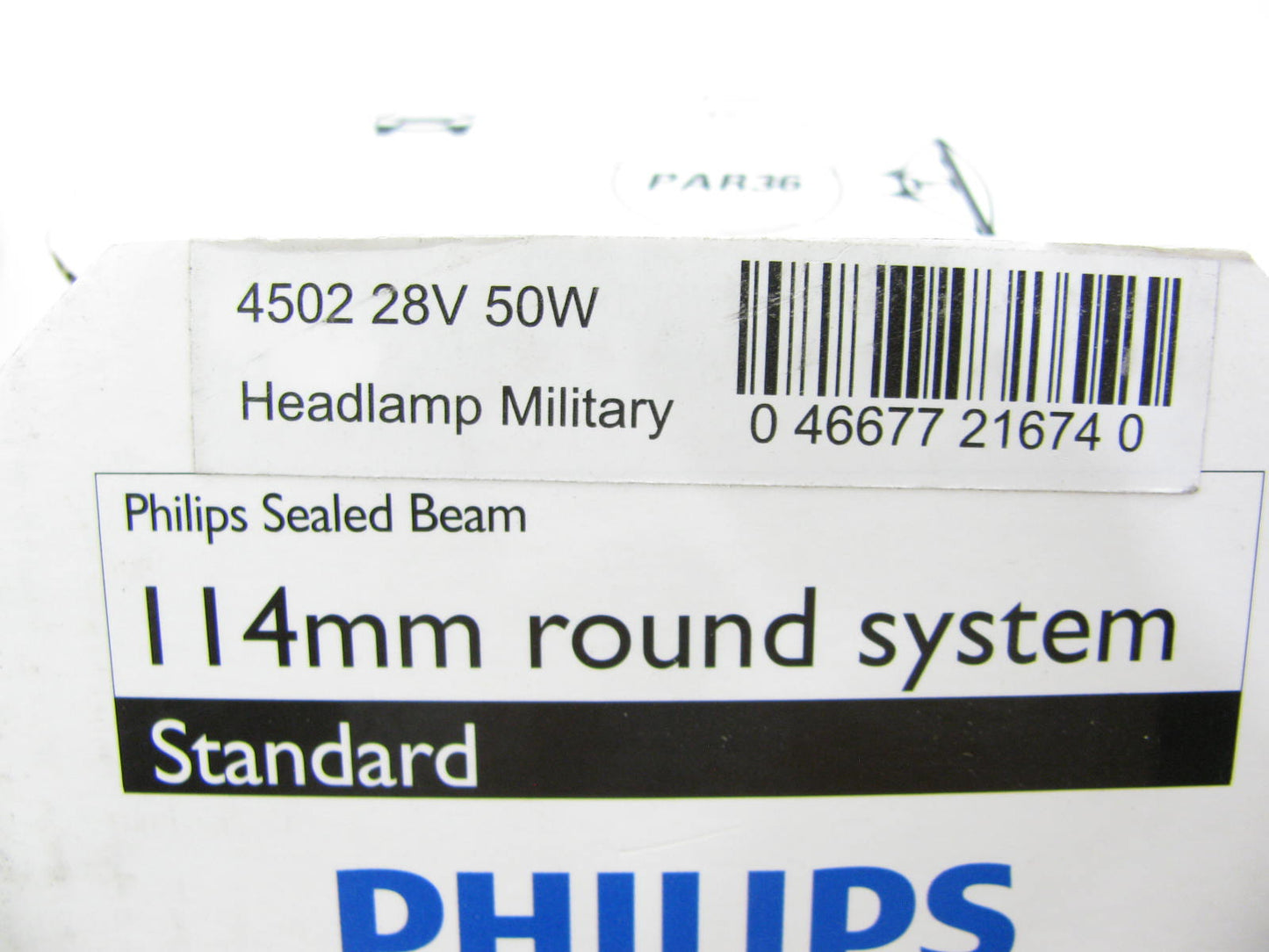 (2) Philips 4502C1 Sealed Beam Lamp Light Bulbs 28V 50W