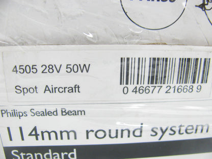 Philips 4505C1 Sealed Beam Lamp Light Bulb 28V 50W