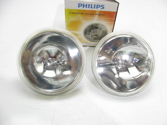 (2) Philips 4537C1 Sealed Beam Lamp Light Bulbs 100W 13V