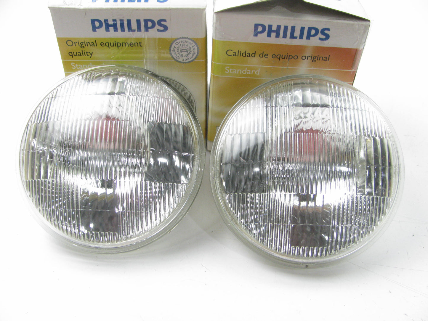 (2) Philips 4570 Sealed Beam Headlight Headlamp Bulbs - 5-3/4'' 28V 150W