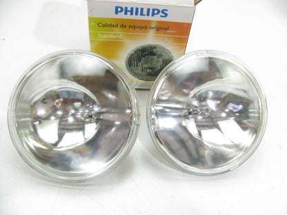 (2) Philips 4636C1 Sealed Beam Lamp Light Bulbs 14V 80W