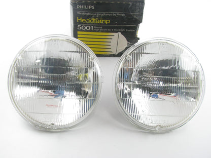 (2) Philips 5001 Headlight Headlamp Bulb - 50W 12V PAR46 5-3/4'' Diameter