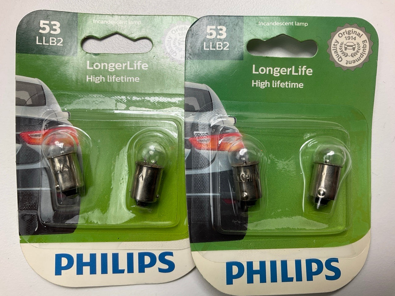 Philips 53LLB2 Longer Life Instrument Panel Lamp Light Bulb, 53 - 4 PACK