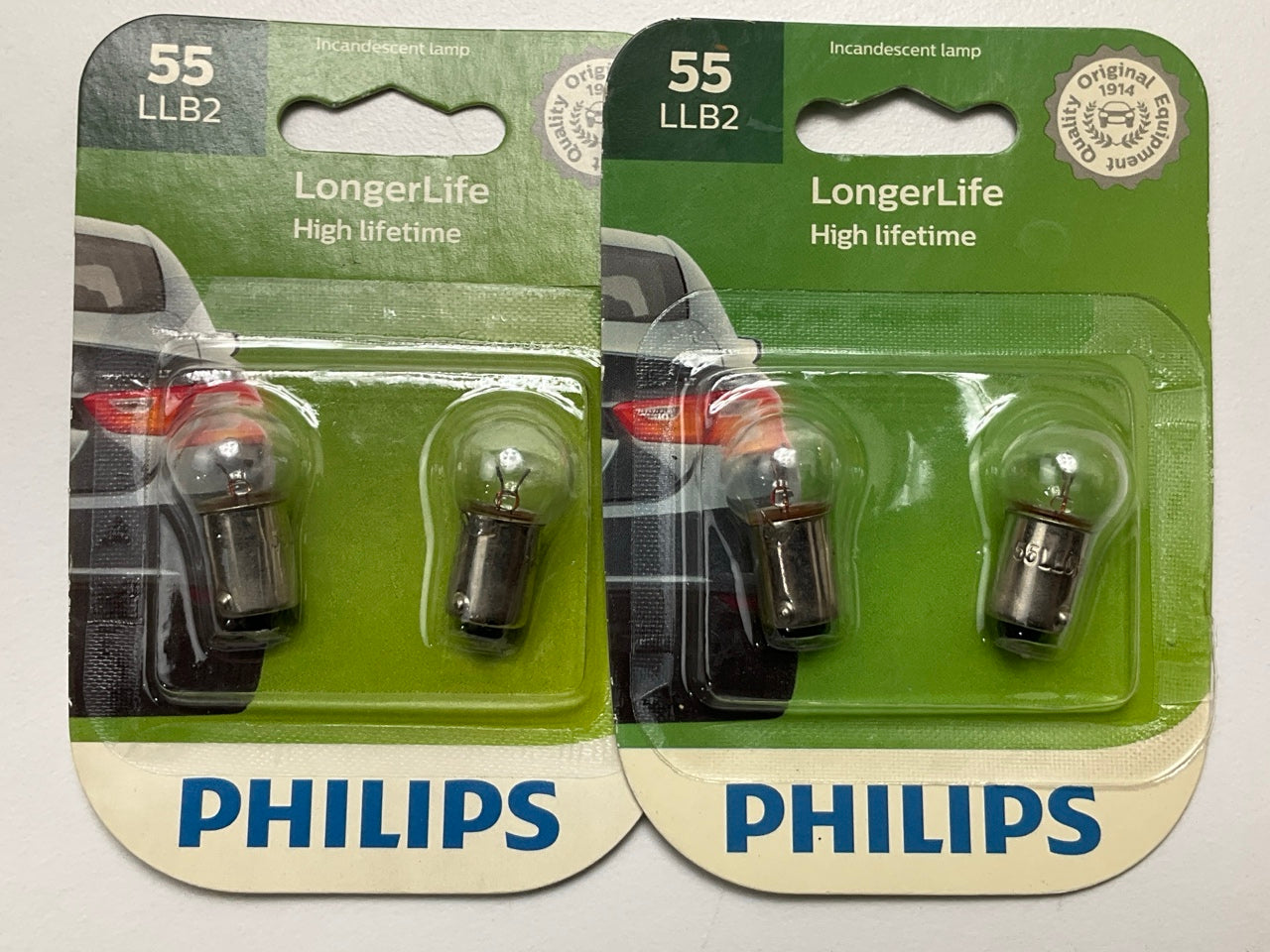 Philips 55LLB2 Longerlife Instrutment Panel Lamp Light Bulb 55 - 4 PACK