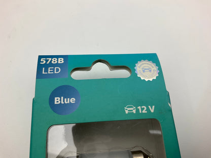 Philips 578BLED Ultinon LED Blue Dome Lamp Light Bulb 578