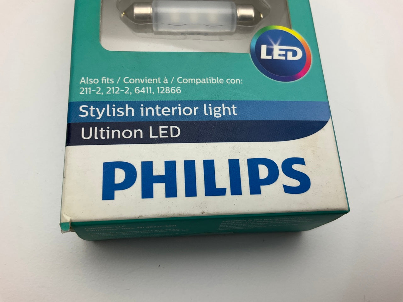 Philips 578BLED Ultinon LED Blue Dome Lamp Light Bulb 578