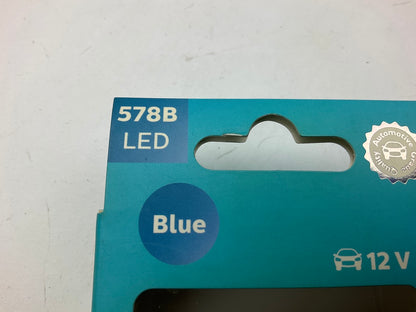 Philips 578BLED Ultinon LED Blue Dome Lamp Light Bulb 578