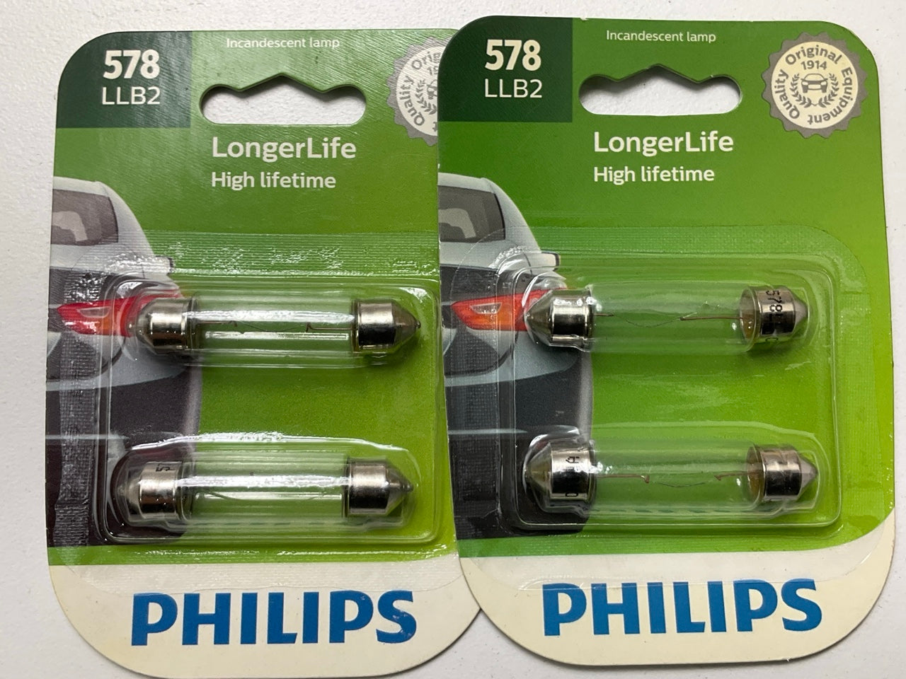 Philips 578LLB2 LongerLife Dome Light Lamp Bulb 578 - 4 PACK