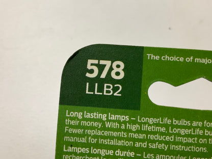 Philips 578LLB2 LongerLife Dome Light Lamp Bulb 578 - 4 PACK