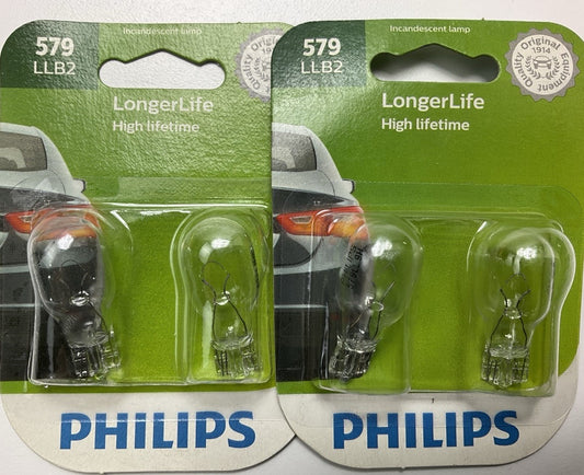 Philips 579LLB2 Longerlife Dome Lamp Light Bulb 579 - 4 PACK