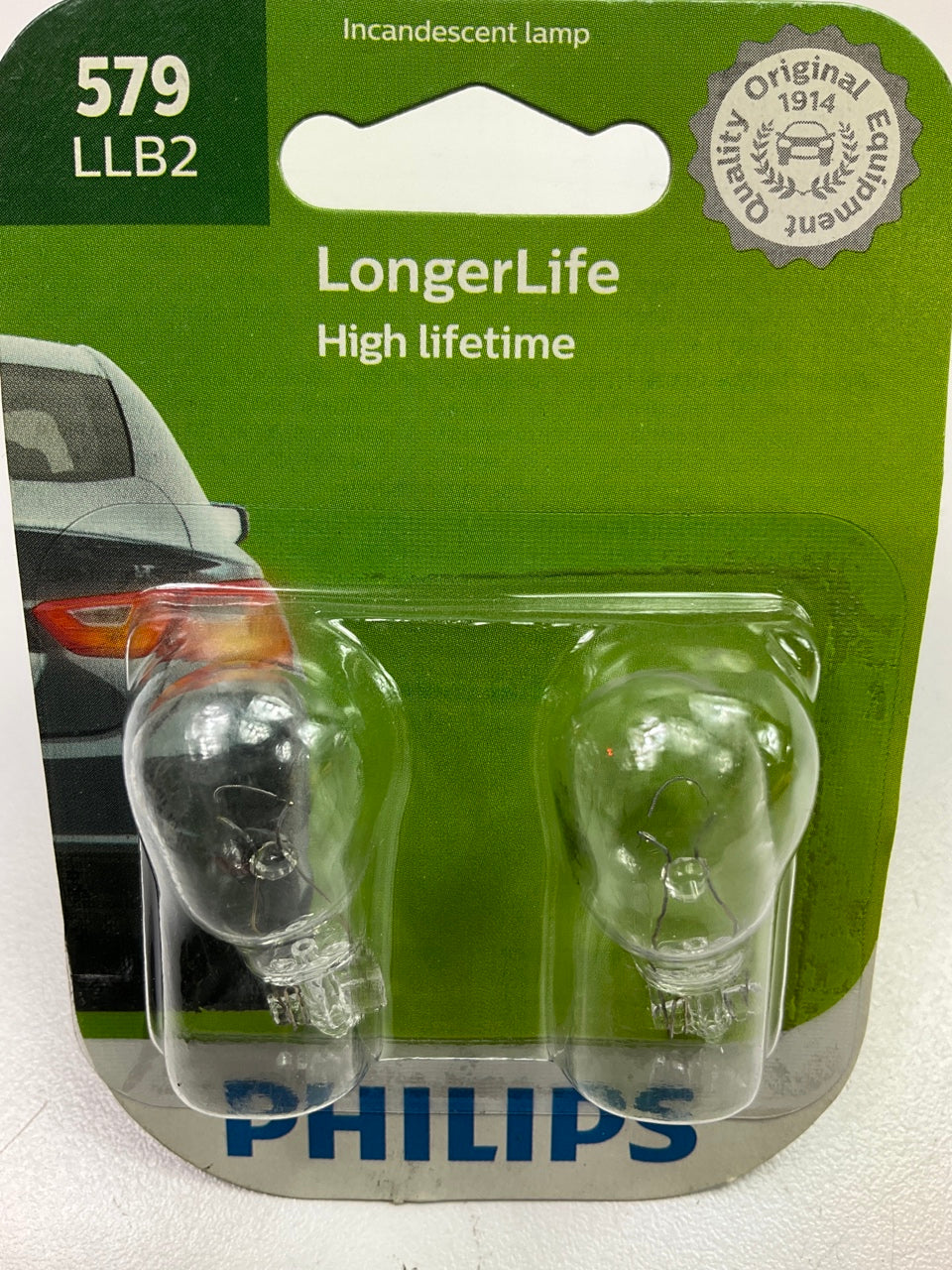 Philips 579LLB2 Longerlife Dome Lamp Light Bulb 579 - 2 PACK