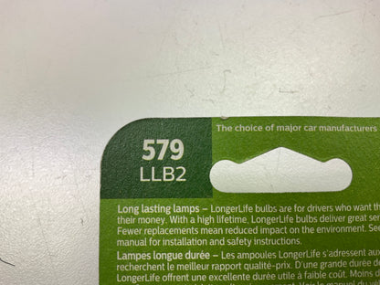 Philips 579LLB2 Longerlife Dome Lamp Light Bulb 579 - 2 PACK