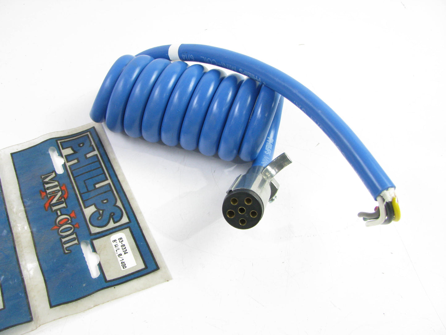 Philips 63-6334 Trailer Wiring Connector, 6 Way Round Conductor 14 AWG, 6' LONG