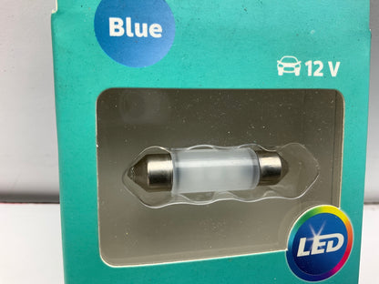 (2) Philips 6418BLED Ultinon LED BLUE Interior Lamp Light Bulb 6418, 12844 12854