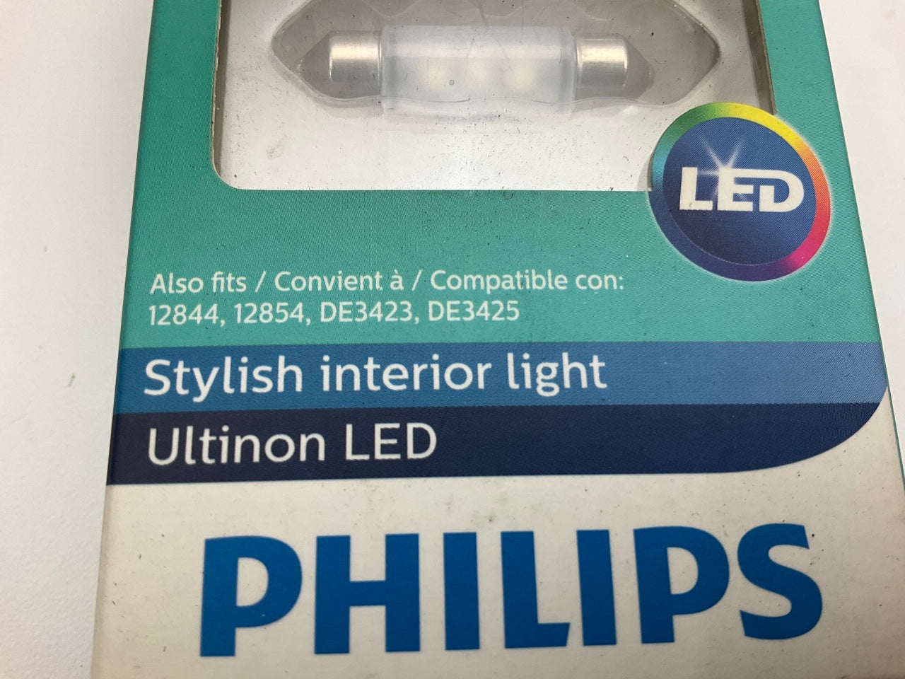 (2) Philips 6418BLED Ultinon LED BLUE Interior Lamp Light Bulb 6418, 12844 12854
