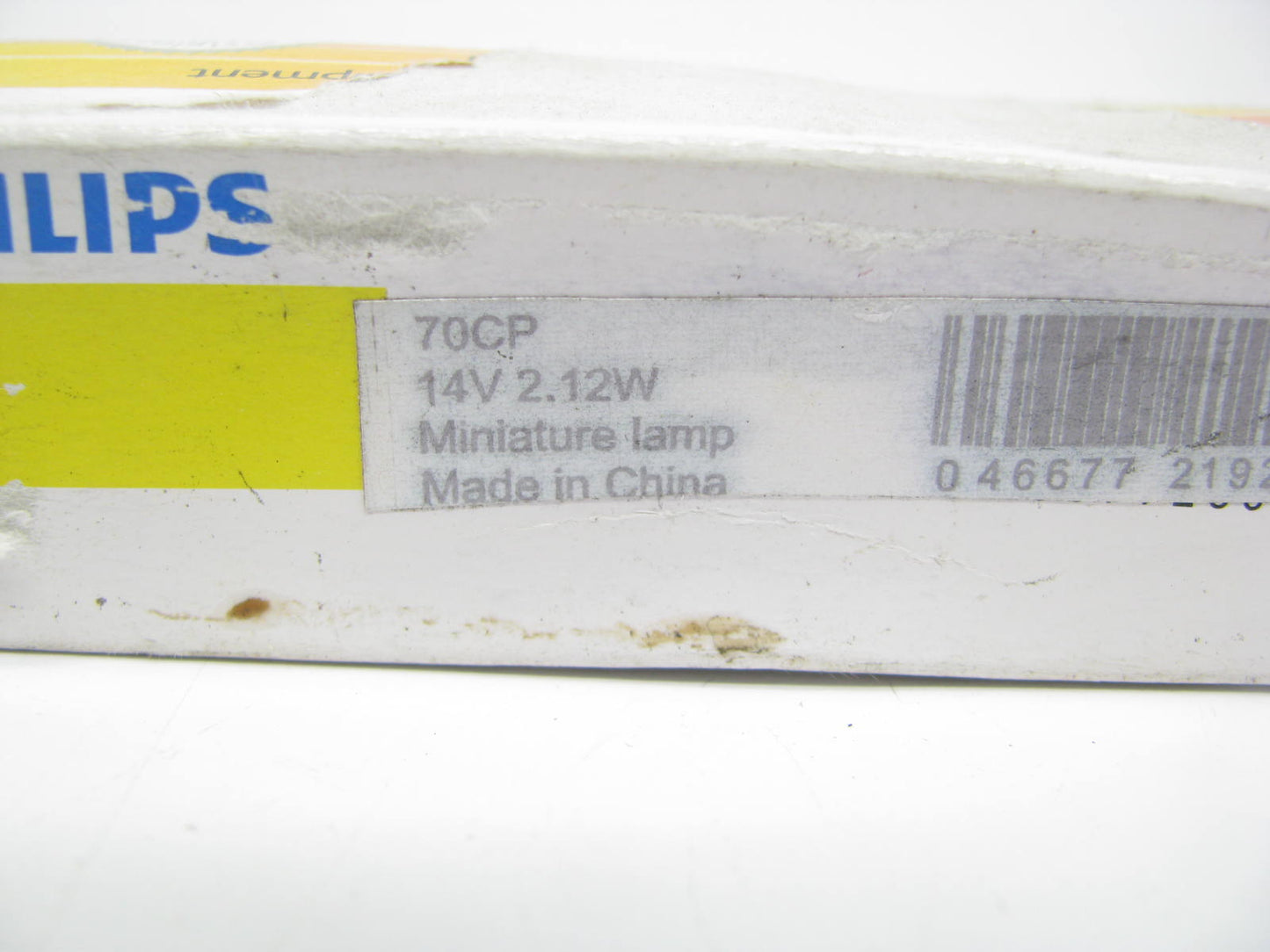 (10) Philips 70CP Miniature Light Bulbs 14V .15A 2.12W