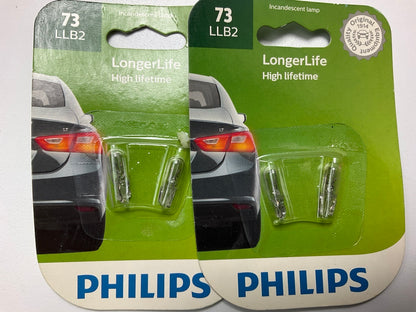 Philips 73LLB2 Longerlife Instrument Panel Lamp Light Bulb 73 - 4 PACK