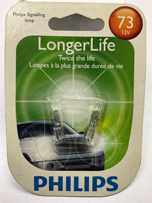 Philips 73LLB2 Longerlife Instrument Panel Lamp Light Bulb 73 - 2 PACK