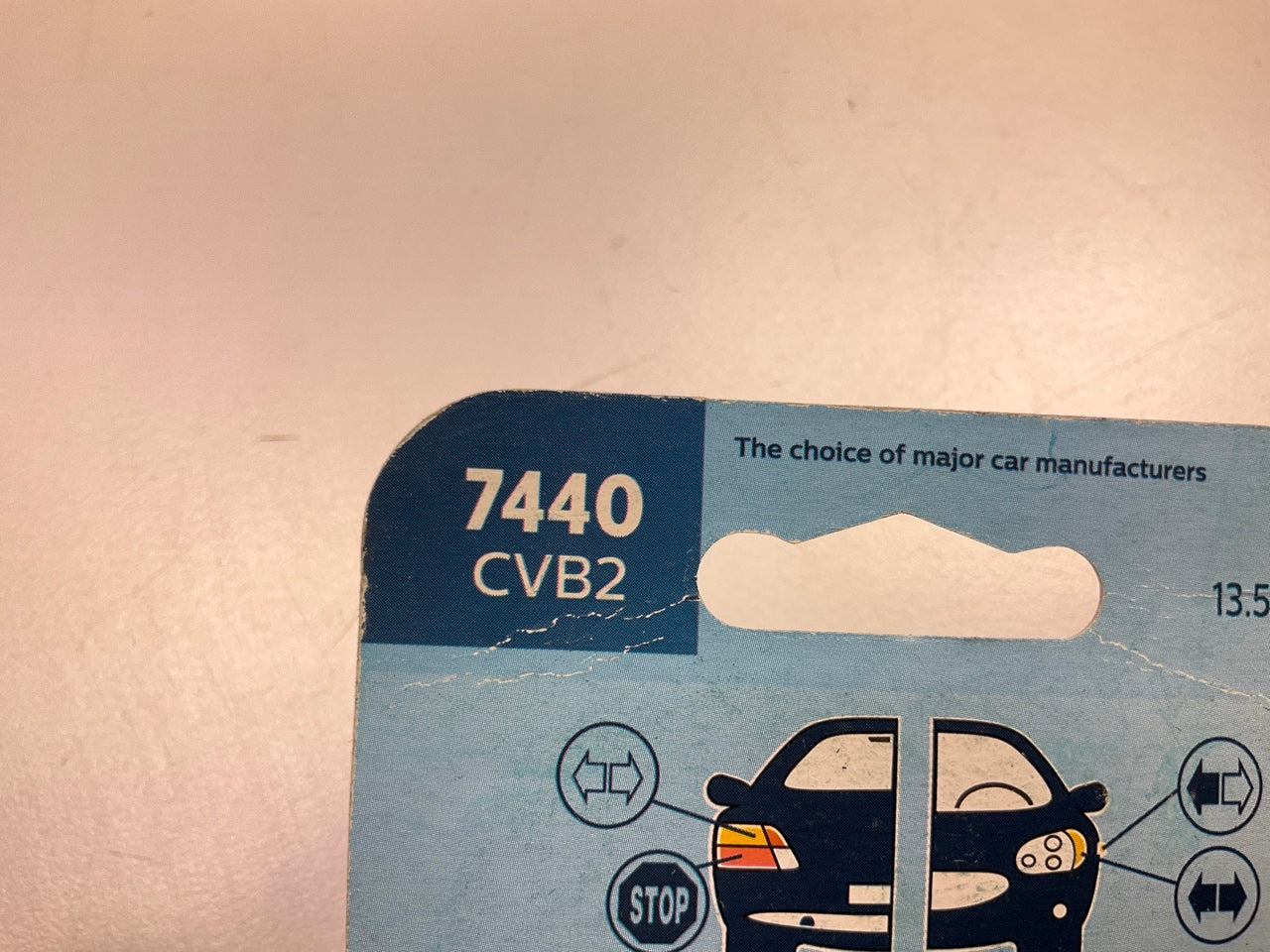 Philips 7440CVB2 Crystalvision Ultra Turn Signal Lamp Light Bulb 7440 - 2 Pack