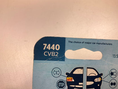 Philips 7440CVB2 Crystalvision Ultra Turn Signal Lamp Light Bulb 7440 - 2 Pack