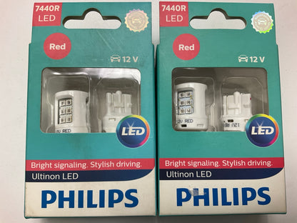 Philips 7440RLED Ultinon LED Turn Signal Lamp Light Bulb 7440 - 4 PACK