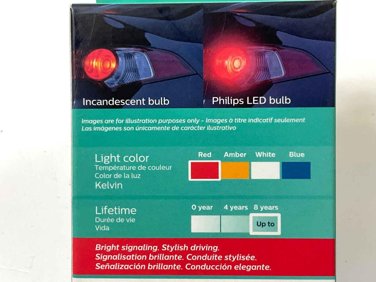 Philips 7440RLED Ultinon LED Turn Signal Lamp Light Bulb 7440 - 2 PACK