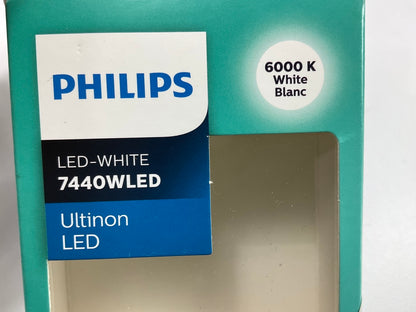 Philips 7440WLED Ultinon LED WHITE Back Up Lamp Light Bulb 7440 - 2 Pack