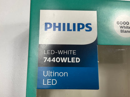 Philips 7440WLED Ultinon LED WHITE Back Up Lamp Light Bulb 7440 - 2 Pack