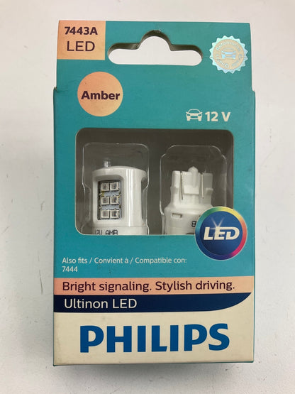 Philips 7443ALED Ultinon LED - Amber Light Bulb (PAIR), Bulb # 7443